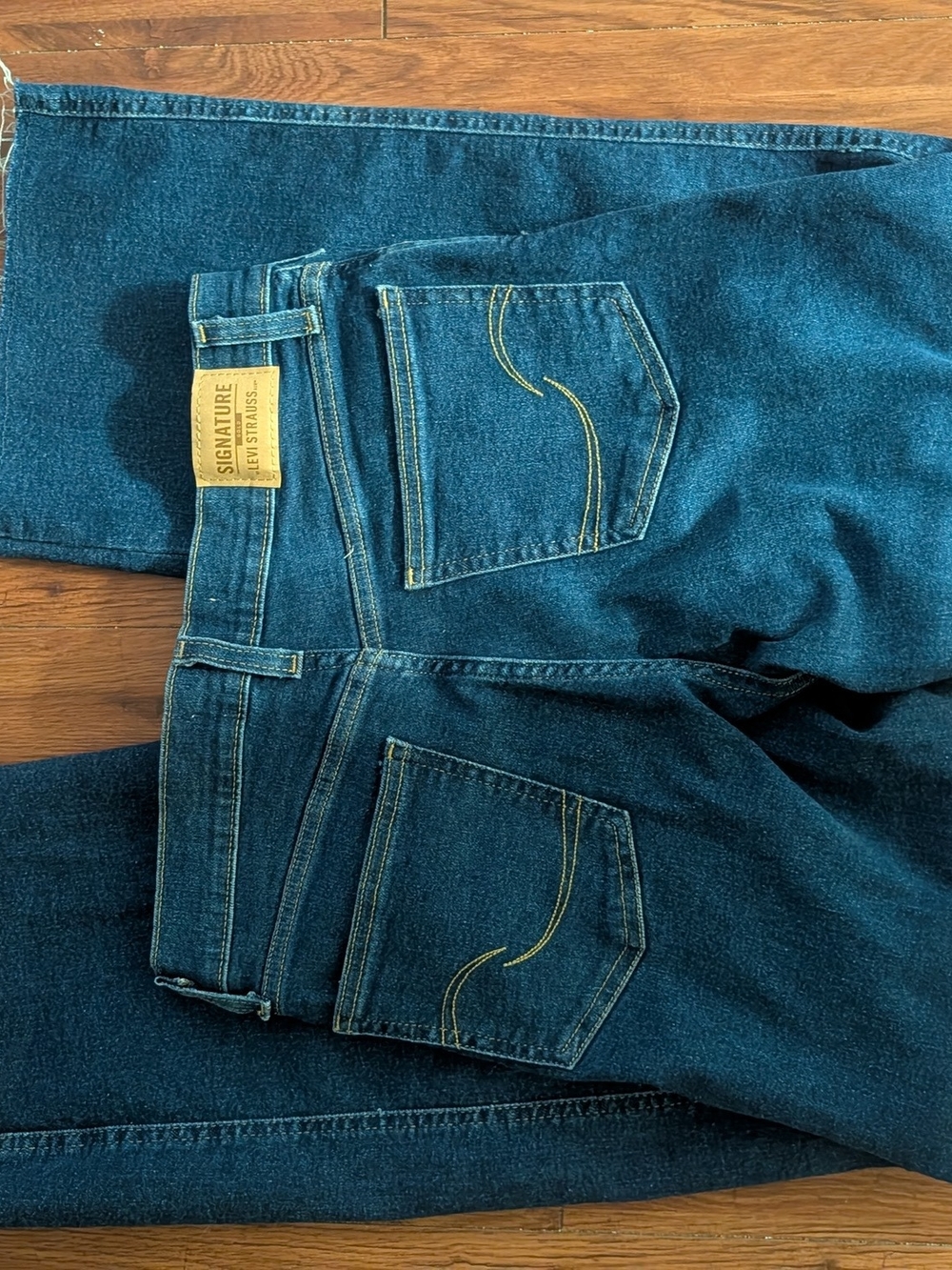 Levi Strauss Signature Gold Women’s Dark Blue Wide-Leg Jeans W27 4 - Picture 2 of 3